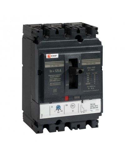 Выключатель автоматический ВА-99C (Compact NS) 160/125А 3P 36кА EKF PROxima (mccb99C-160-125) в Коврове Электротехническое оборудование Pintop.ru