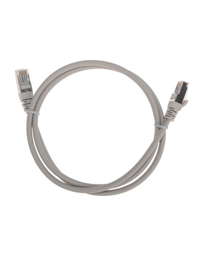 Патч-корд F/UTP, CAT 5e, RJ45-RJ45, 26AWG, LSZH, серый, 1м REXANT 02-0110-1 в Коврове Патчкорды (медные) Pintop.ru