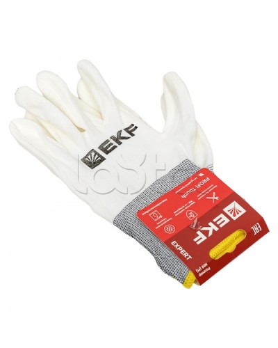 Перчатки рабочие PROFI Touch для чистовых работ (15 класс, 8 размер) EKF Expert (pe15pm-8-exp) в Коврове Аксессуары для кабель-канала Pintop.ru