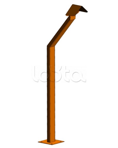 Стойка кнопки выхода Аякс наклонная исп.01 (под бетонирование), оранжевая Магнито-контакт в Коврове Дополнительное оборудование для ОПС Pintop.ru