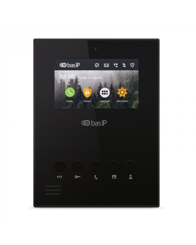 Видеодомофон BAS-IP AU-04LA BLACK в Коврове Абонентские видеоустройства Pintop.ru