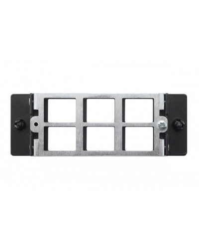 Планка Q-SLOT 6 × Keystone UTP/FTP Eurolan (27M-00-00-06BL) в Коврове Патч панель Pintop.ru