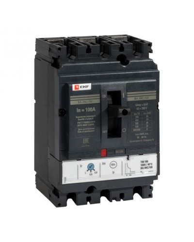 Выключатель автоматический ВА-99C (Compact NS) 100/ 12,5А 3P 36кА EKF PROxima (mccb99C-100-12.5) в Коврове Электротехническое оборудование Pintop.ru