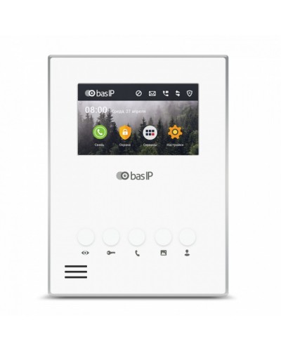 Видеодомофон BAS-IP AU-04LA WHITE в Коврове Вызывные IP панели Pintop.ru