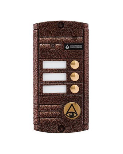 Видеопанель вызывная накладная цветная на 3 абонента с Proxy-считывателем Activision AVP-453 Proxy (PAL, антик) в Коврове Вызывные видеопанели малоабонентные Pintop.ru