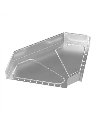 Угол горизонтальный 90 градусов Стандарт INOX (AISI 304) 500х100 Промрукав (PR16.3511) в Коврове Аксессуары для лотков Pintop.ru