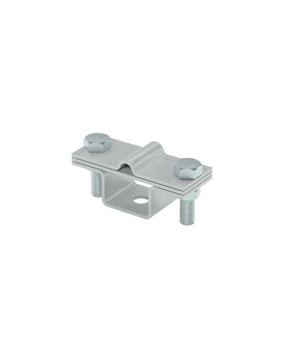 Универсальный держатель на мостовой опоре для прутка Ø 5-8 мм и полосы до 40 мм с 2 пластинами TD КМ-Профиль (UDMO2-D5-8-B40 TD) в Коврове Монтажные материалы Pintop.ru