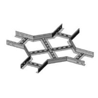Ответвитель X-образный 100х50 (1,2) для лестничного лотка ПожТехКабель (651-900)