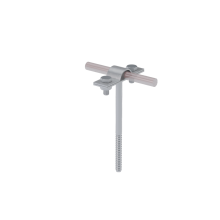 Держатель для прутка Ø 5-10 мм вкручиваемый L80 мм КМ-Профиль (DPV-L80-D5-10)