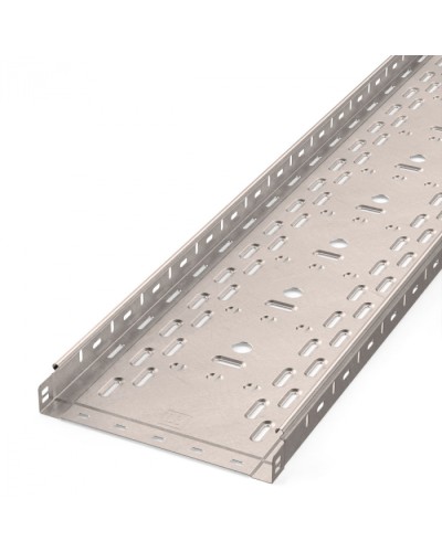 Лоток перфорированный Стандарт INOX (AISI 409) 300х50х3000 (0,8 мм) (6 м/уп) Промрукав (PR16.2420) в Коврове Кабельные лотки Pintop.ru