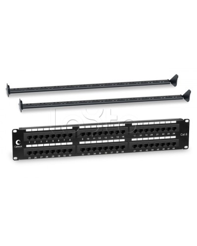 Патч-панель 19, 2U, 48xRJ45 Cabeus PL-48-Cat.6-Dual IDC в Коврове Патч панель Pintop.ru