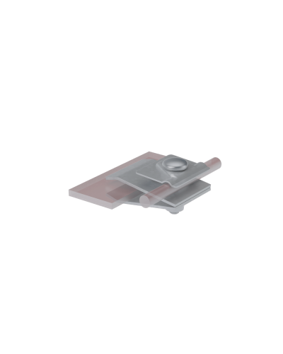 Фальцевый держатель H60 мм для прутка Ø 5-10 мм INOX304 КМ-Профиль (FD-H60-D5-10 INOX304) в Коврове Монтажные материалы Pintop.ru