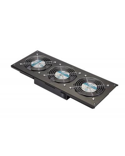 Eurolan Модуль вентиляторный потолочный, 3 вентилятора, термореле, 3 положения, черный (60A-90-11-30BL) в Коврове Вентиляторные модули Pintop.ru