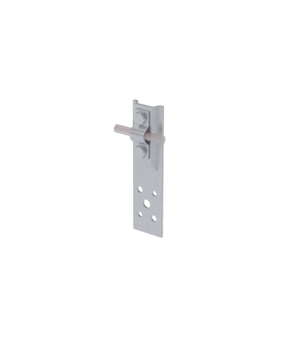 Прямой держатель болтовой для прутка Ø 5-10 мм H80 мм CU КМ-Профиль (DBP-H80-D5-10 CU) в Коврове Монтажные материалы Pintop.ru