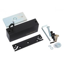 Электромагнитный влагозащищенный замок AccordTec ML-300П с планкой, цвет черный