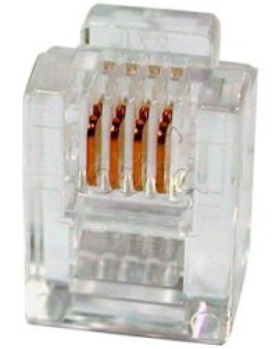 Разъем телефонный RJ11 (6P4C) Cabeus в Коврове Коннекторы и разъемы Pintop.ru