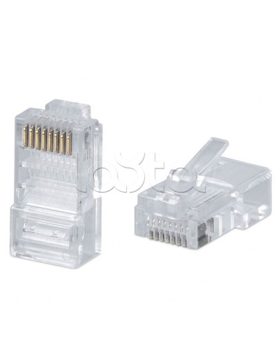 Коннектор RJ-45 под витую пару, категория 5e, универсальный (для одножильного и многожильного кабеля) Cabeus 8P8C в Коврове Коннекторы и разъемы Pintop.ru