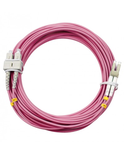 Шнур оптический duplex LC-SC 50/125 mm OM4 20м LSZH Cabeus FOP-50-OM4-LC-SC-20m в Коврове Патч-корды оптические Pintop.ru