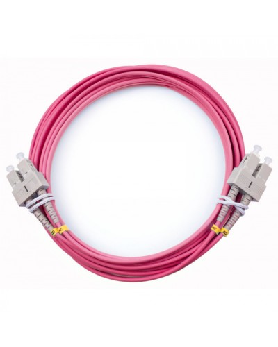 Шнур оптический duplex SC-SC 50/125 mm OM4 7м LSZH Cabeus FOP-50-OM4-SC-SC-7m в Коврове Патч-корды оптические Pintop.ru