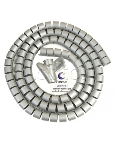 Рукав спиральный пластиковый для кабеля д.25 мм (2 м) и инструмент ST-25 Cabeus PCB-25 в Коврове Аксессуары для кабель-канала Pintop.ru