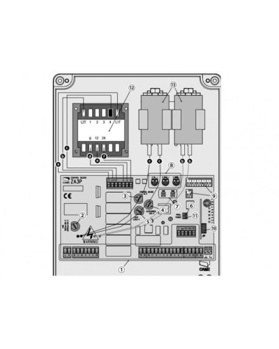 Блок управления для приводов распашных ворот Came 002ZA3P в Коврове Автоматизация ворот Pintop.ru