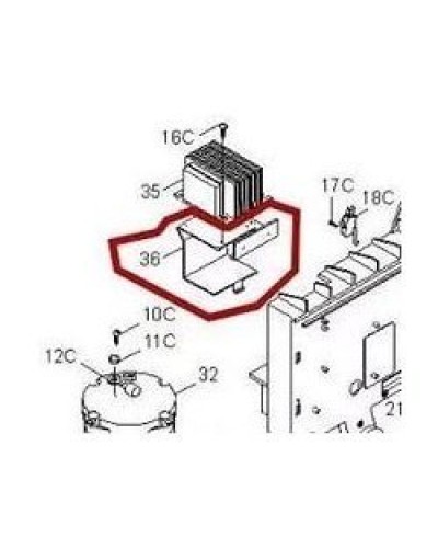 Кронштейн крепления аккумуляторов BX-P Came 119RIBX036 в Коврове Запчасти для шлагбаумов и автоматики Pintop.ru