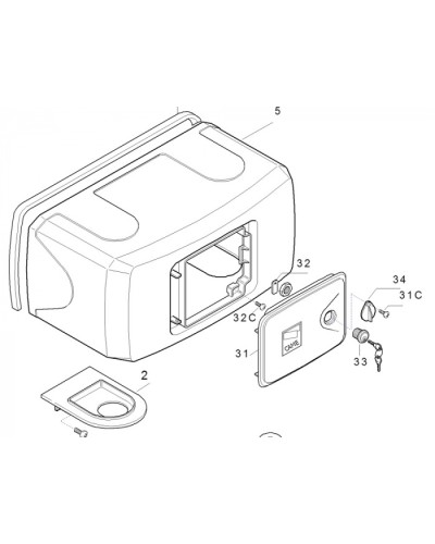 Корпус FERNI пластиковый Came 119RID122 в Коврове Запчасти для шлагбаумов и автоматики Pintop.ru