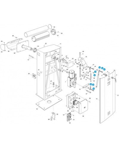 Моторедуктор G4040 Came 119RIG198 в Коврове Запчасти для шлагбаумов и автоматики Pintop.ru