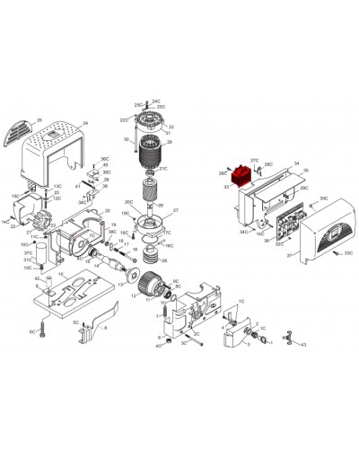 Крепление для фотоэлемента DBC к стойке Came 119RIR265 в Коврове Запчасти для шлагбаумов и автоматики Pintop.ru