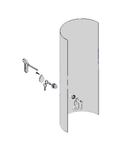 Крышка с замком разблокировки CAT-X Came 119RIX012 в Коврове Запчасти для шлагбаумов и автоматики Pintop.ru