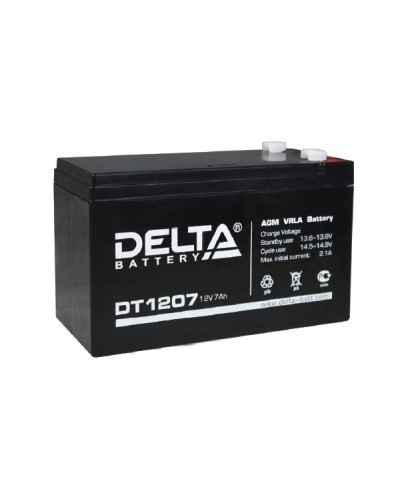 Аккумулятор свинцово-кислотный Delta DT 1207 в Коврове Электротехническое оборудование Pintop.ru