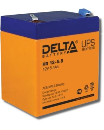 Аккумулятор свинцово-кислотный Delta HR 12-5.8 в Коврове Электротехническое оборудование Pintop.ru