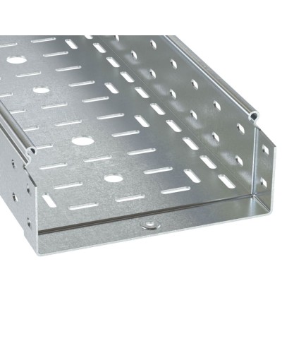 Лоток перфорированный 500х80 L 2000 толщ. 1,2 мм, горячеоцинкованный DKC (3531712HDZ) в Коврове Кабельные лотки Pintop.ru