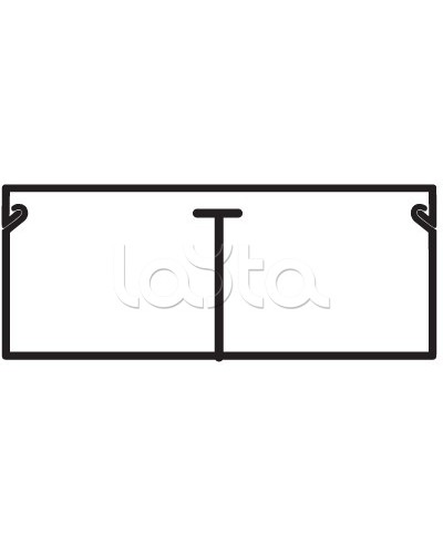 Миниканал TMC 40/2x17 с перегородкой DKC 00305 в Коврове Кабель-канал Pintop.ru