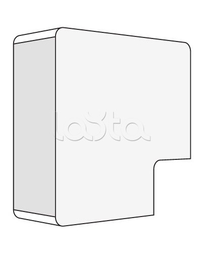 Угол APM 22x10 плоский (40 шт/уп) DKC 00407 в Коврове Аксессуары для кабель-канала Pintop.ru