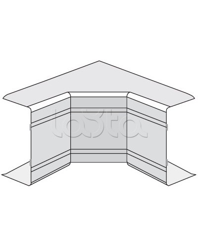 Угол внутренний неизменяемый (90°) NIA 100x40 мм DKC 01825 в Коврове Аксессуары для кабель-канала Pintop.ru