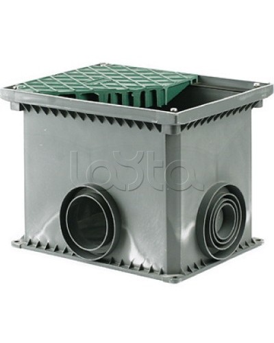 Колодец переходной смотровой 335х240х255 с крышкой для двустенных труб DKC 025002 в Коврове Повороты, муфты, тройники Pintop.ru