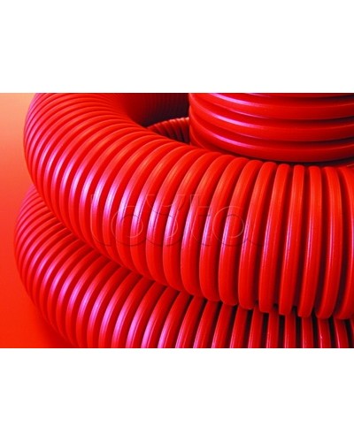 Труба гофрированная двустеннаядля кабельной канализации д.63 мм, красный, с протяжкой DKC 121963100 в Коврове Повороты, муфты, тройники Pintop.ru
