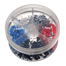 Контейнер наконечников-гильз с изолир.фланцем 1,00 кв.мм красный 1 упаковка - 1000 шт DKC 2ARTD10010