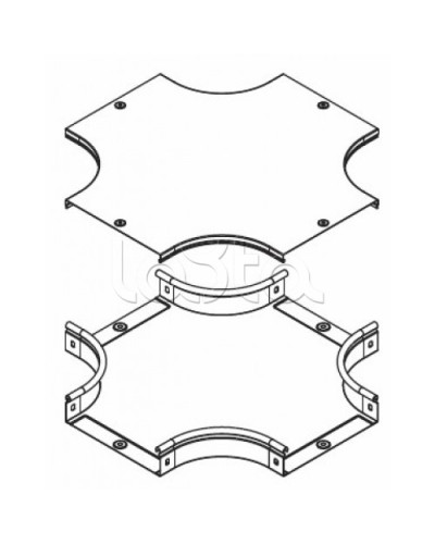 Крышка DPX на ответвитель крестообразный осн. 200 DKC 38064 в Коврове Аксессуары для лотков Pintop.ru