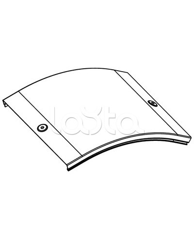 Крышка CD 45 на угол вертикальный внешн. 45° осн. 200 DKC 38264 в Коврове Аксессуары для лотков Pintop.ru