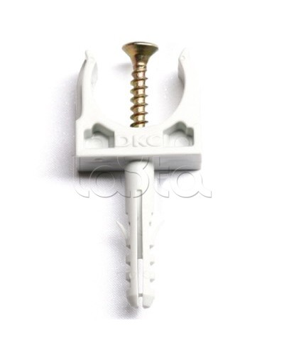 Держатель с защелкой и дюбелем, д.16 мм DKC 51316 в Коврове Держатели, клипсы, скобы Pintop.ru