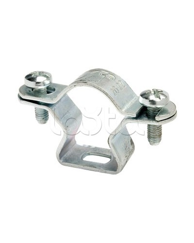 Стальной хомут 25-3/4 мм, оцинкованная сталь DKC 6040-25 в Коврове Крепеж Pintop.ru