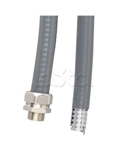 Металлорукав DN 20мм в гладкой EVA изоляции, Dвн 20,5 мм, Dнар 27,0, IP66, 50 м, цвет серый DKC 607E022 в Коврове Металлорукав Pintop.ru