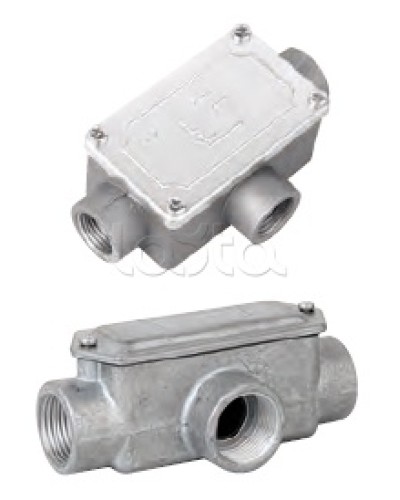 Коробка ответвительная алюминиевая, 3 ввода, М20х1,5 ,IP55, 118х67х42мм DKC 6330-20 в Коврове Распределительные коробки Pintop.ru