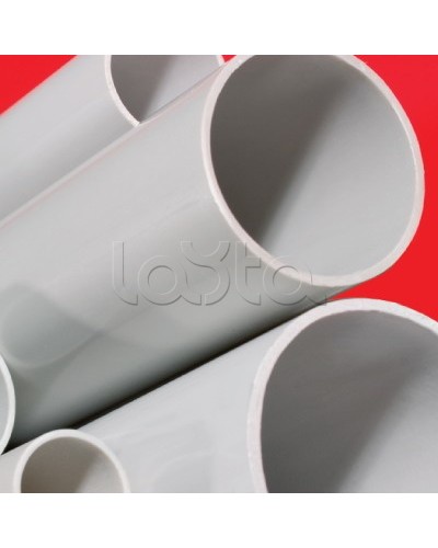 Труба ПВХ жёсткая атмосферостойкая д.32мм, лёгкая, 3м, цвет серый DKC 63932UF в Коврове Гладкая труба Pintop.ru