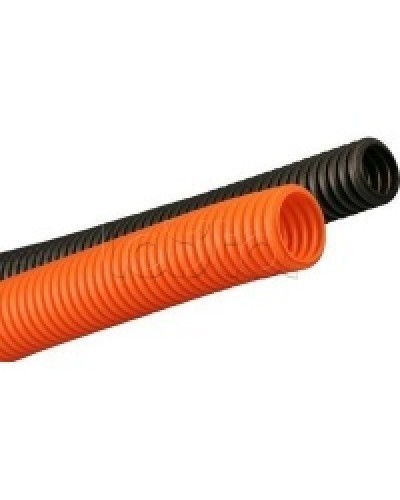 Труба гофрированная ПНД 20 мм без зонда тяжёлая цвет оранжевый DKC 70520 в Коврове Труба гофрированная Pintop.ru