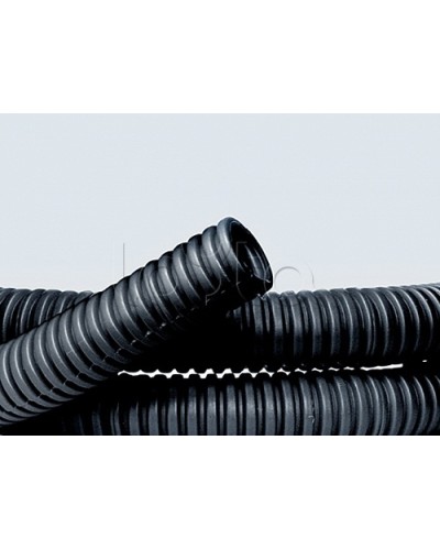 Труба ПНД гибкая гофр. д.50мм, лёгкая без протяжки, 15м, цвет чёрный DKC 70750 в Коврове Труба гофрированная Pintop.ru