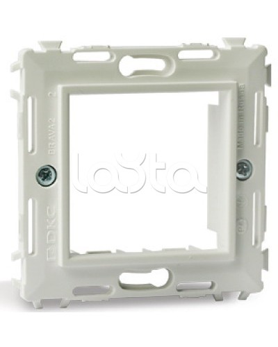 Каркас на 2 модуля (одноместный), слоновая кость DKC 75020SL в Коврове Аксессуары для кабель-канала Pintop.ru