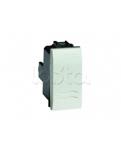 Выключатель типа кнопка, белый, 1мод. DKC 76021B в Коврове Аксессуары для стоек и шкафов Pintop.ru